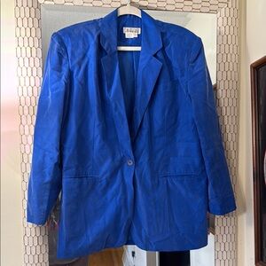 Blue silk Women's Blazer